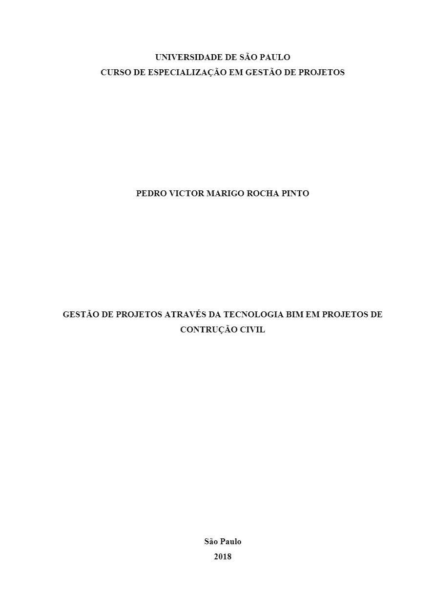 Gestão de Projetos Através da Tecnologia BIM em Projetos de Construção Civil