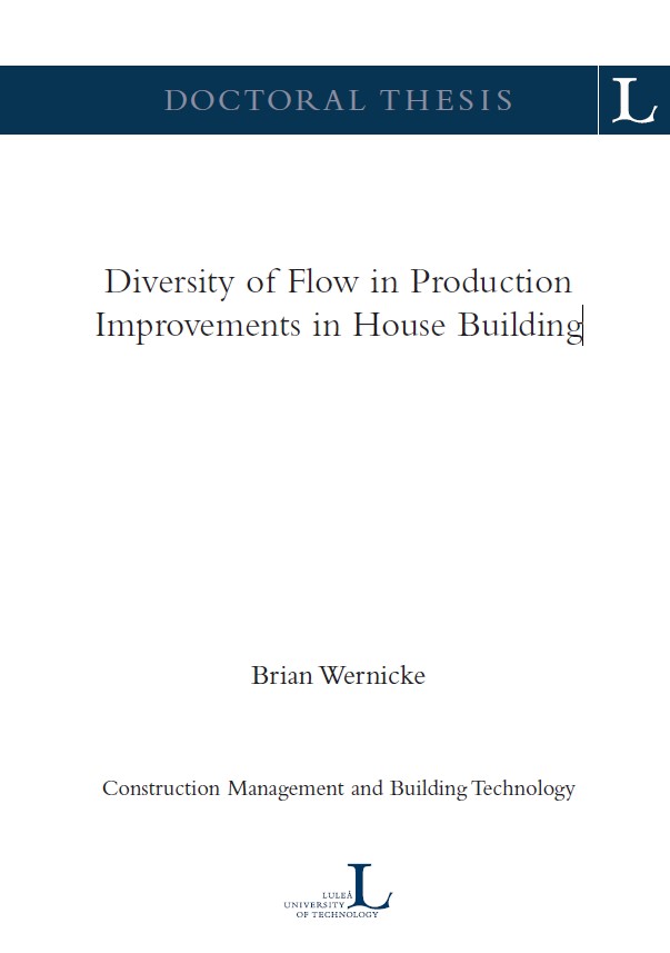 Diversity of Flow in Production Improvements in House Building