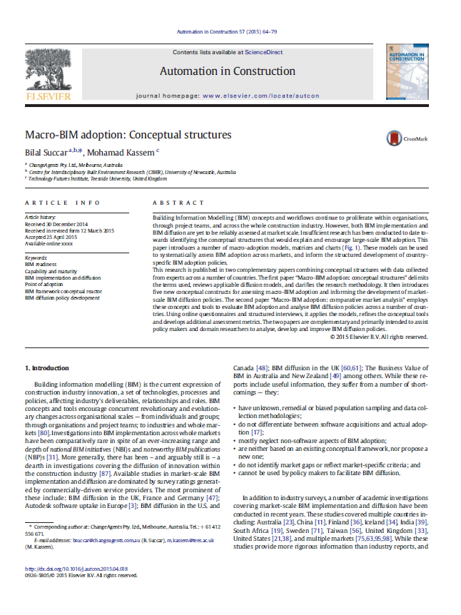 Macro-BIM Adoption: Conceptual Structures
