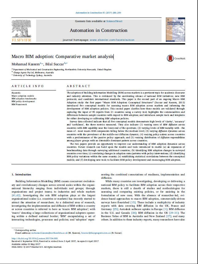 Macro Bim Adoption: Comparative Market Analysis