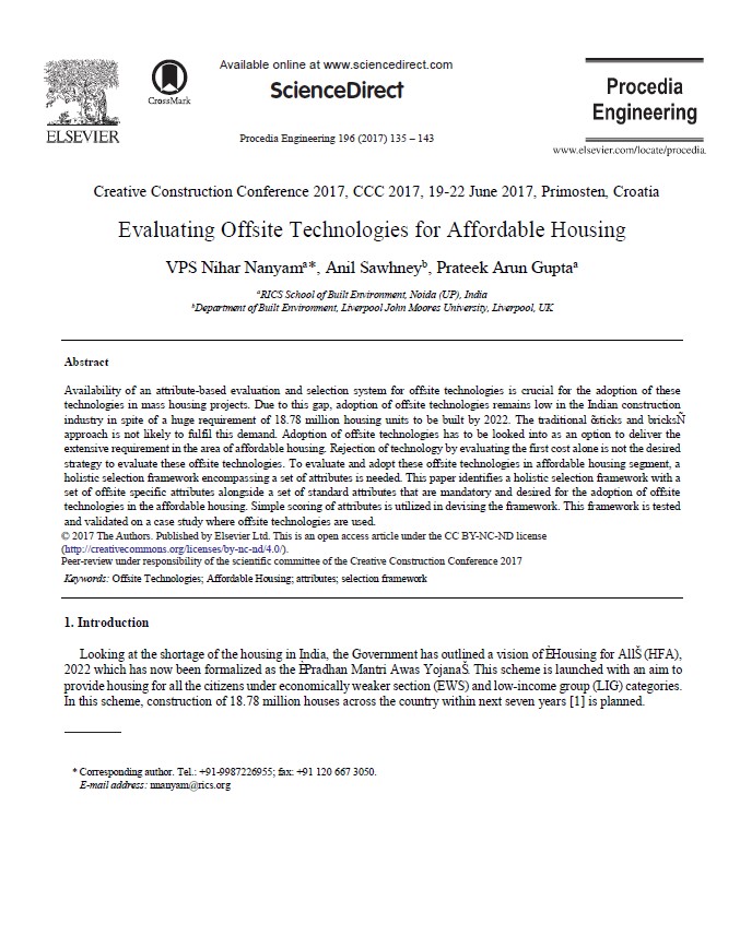Evaluating Offsite Technologies for Affordable Housing