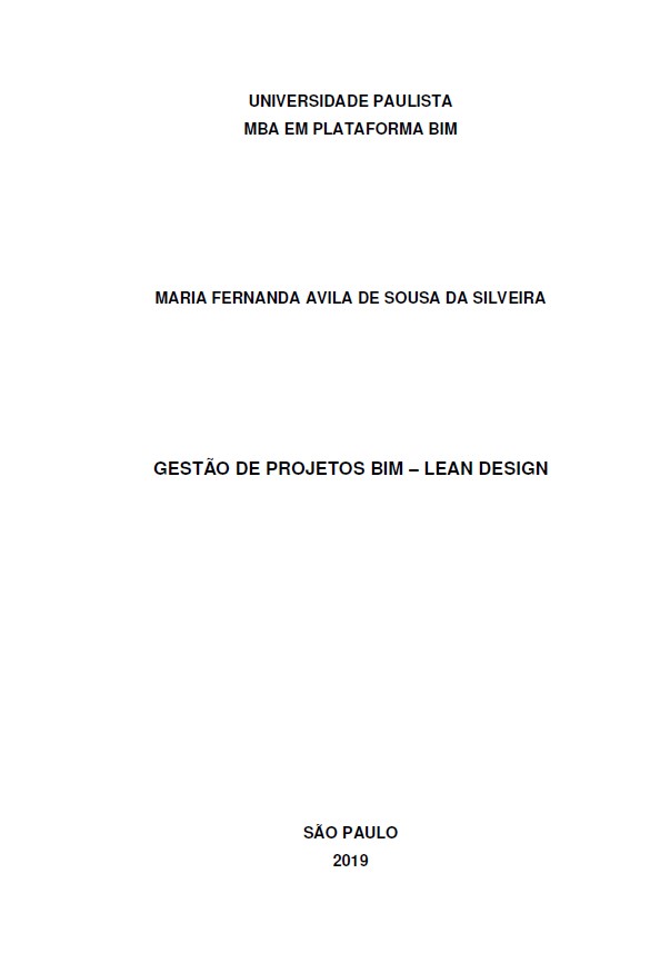 Gestão de Projetos BIM – Lean Design