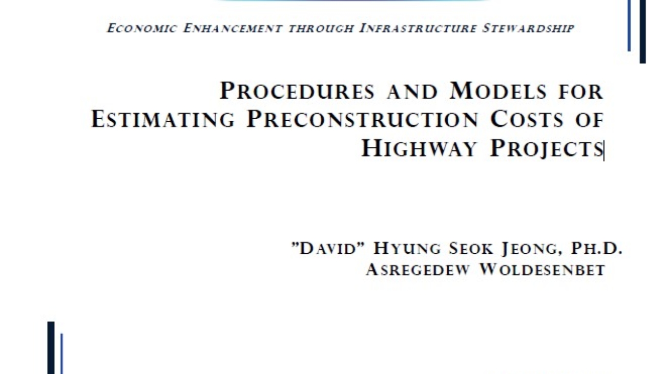 _Procedures And Models For Estimating Preconstruction Costs Of Highway Projects