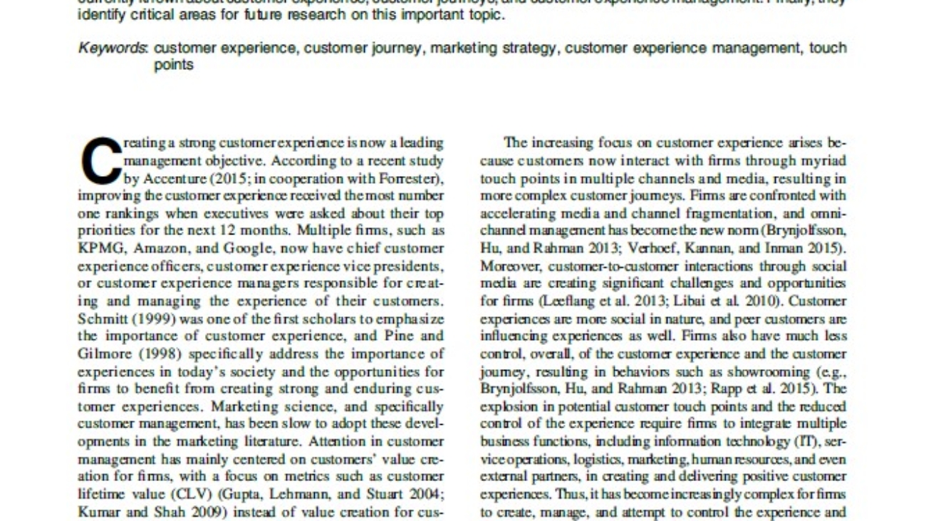 _Understanding Customer Experience Throughout the Customer Journey