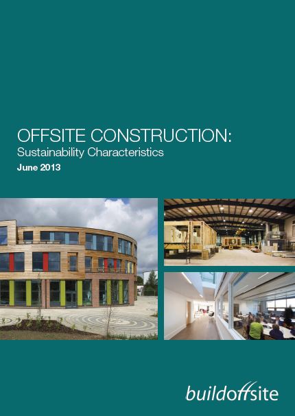 Offsite Construction: Sustainability Characteristics