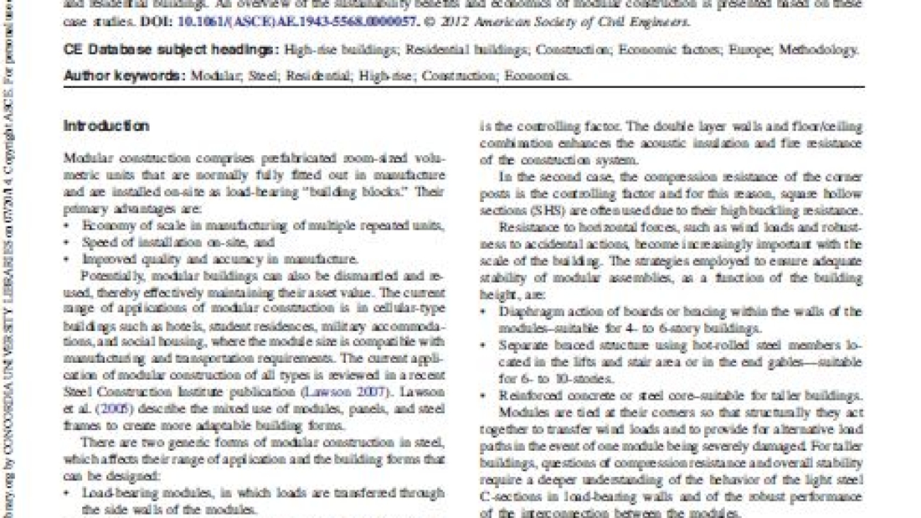 _Application of Modular Construction in High-Rise Buildings