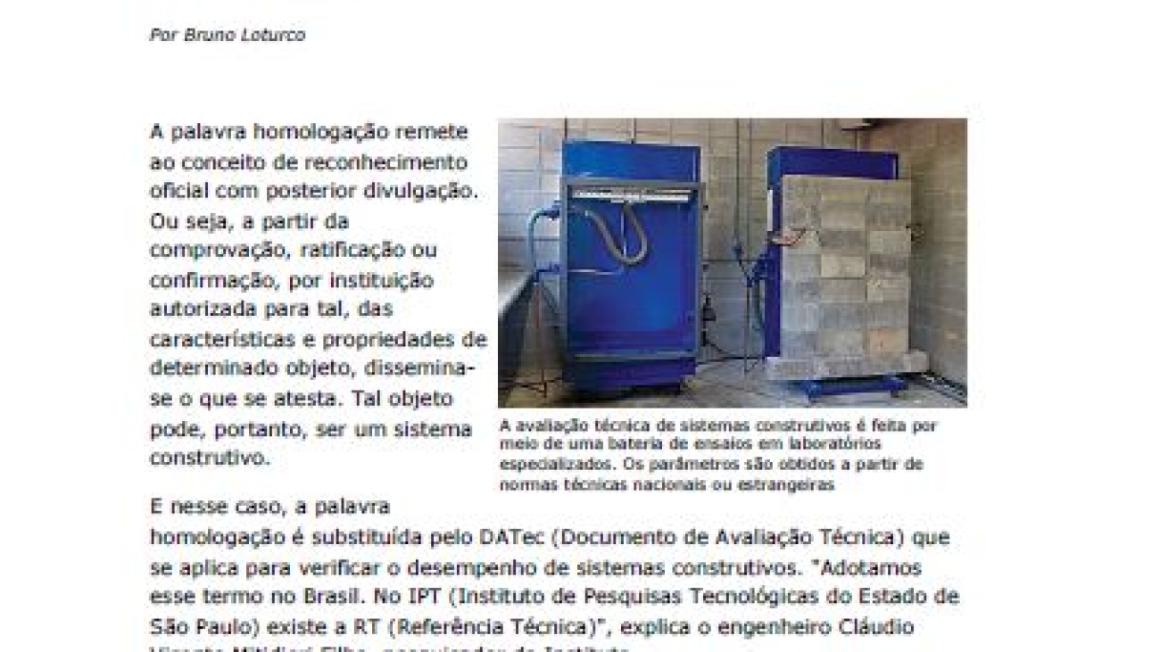 _Téchne - Reportagem Excelência atestada