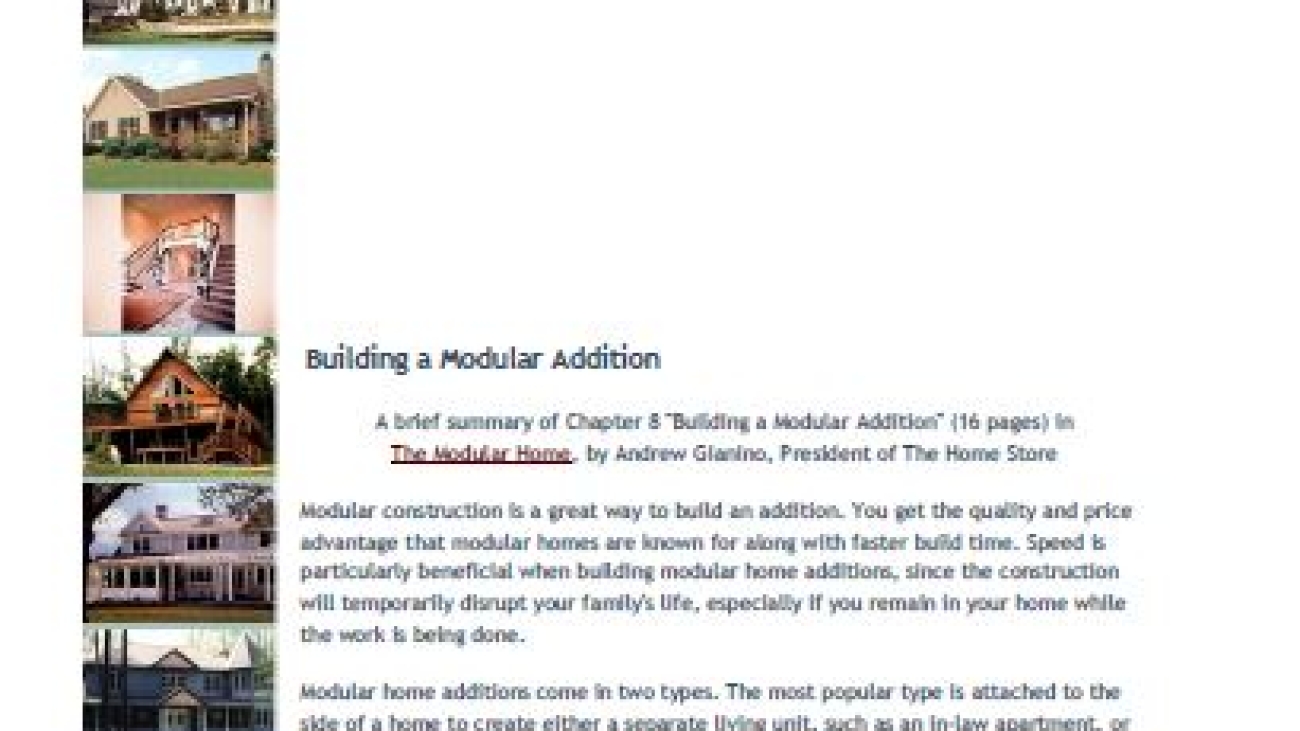 _The Modular Home - Chapter 8 Building a Modular Addition